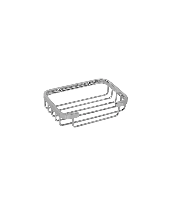 [1773] Jabonera Rejilla Simple Linea Hotel Cromo Majos LH-0018