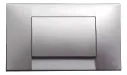 TAPA Y TECLA IDEAL P/DEP.EMB.UNIVERSAL 84020 GRIS METALIZ.