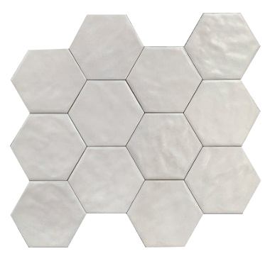 [101792] CER. MISIONES WET HEXAGON ASH 17 X 19,5 CM CJ.0,90M2 BC1520