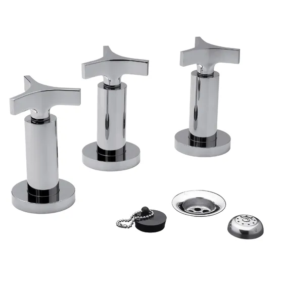[102482] Juego para Bidet Cierre Ceramico Fv Triades Cierre Ceramico Cromo 0295/C3-CR