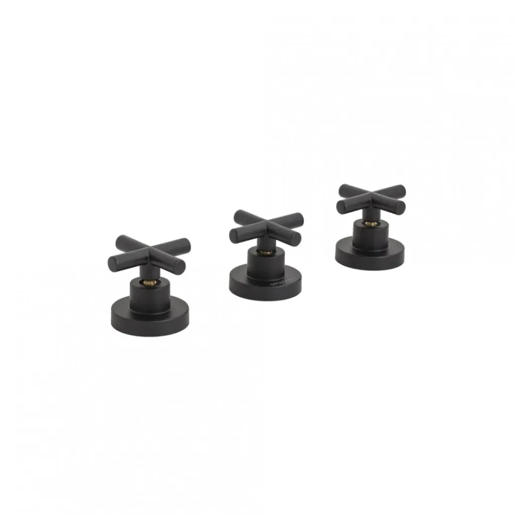 [4227] Juego BIDET 3 LLAVES MOZART  NEGRO 9957