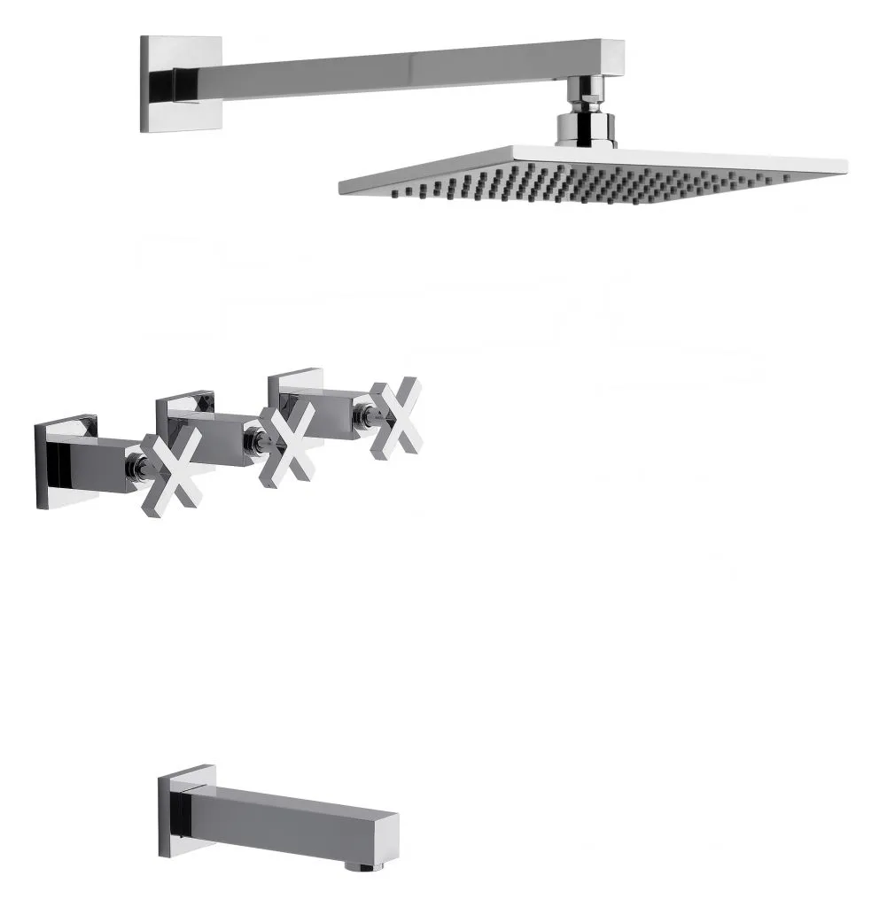 [105813] Juego para bañera y ducha Fv Dominic 0103R/85-CR