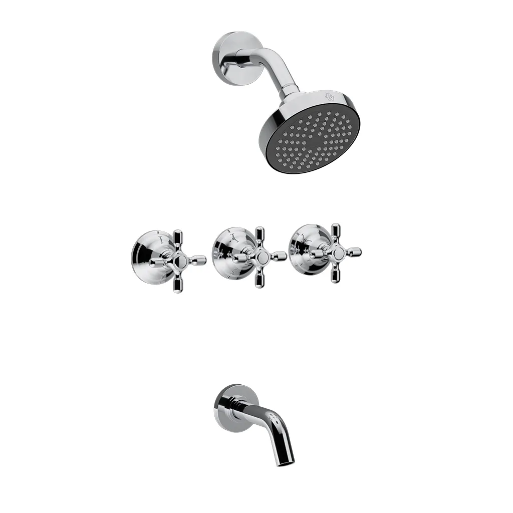 [101827] Juego para bañera y ducha Fv Newport Plus 0103/B2P-CR