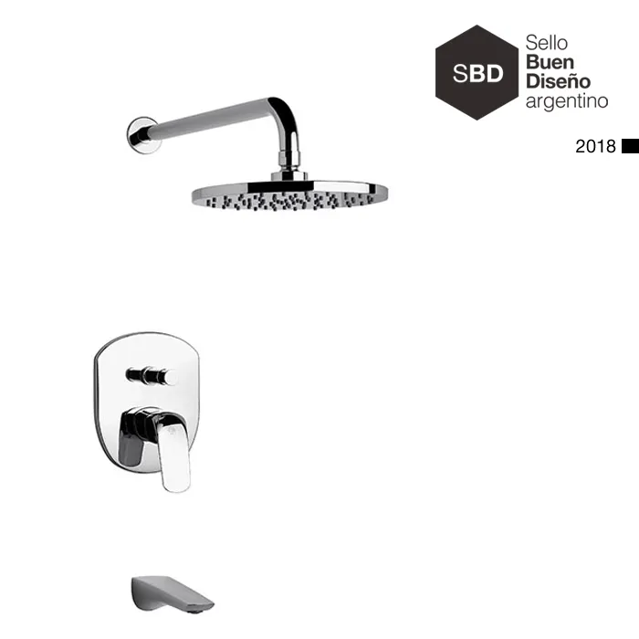 Juego monocomando para bañera y ducha Fv Epuyen 0106/L2-CR