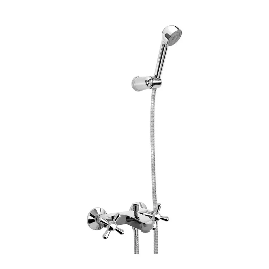 [100960] Juego Lluvia con Transferencia Exterior Blanco Cromo Peirano Ares 414