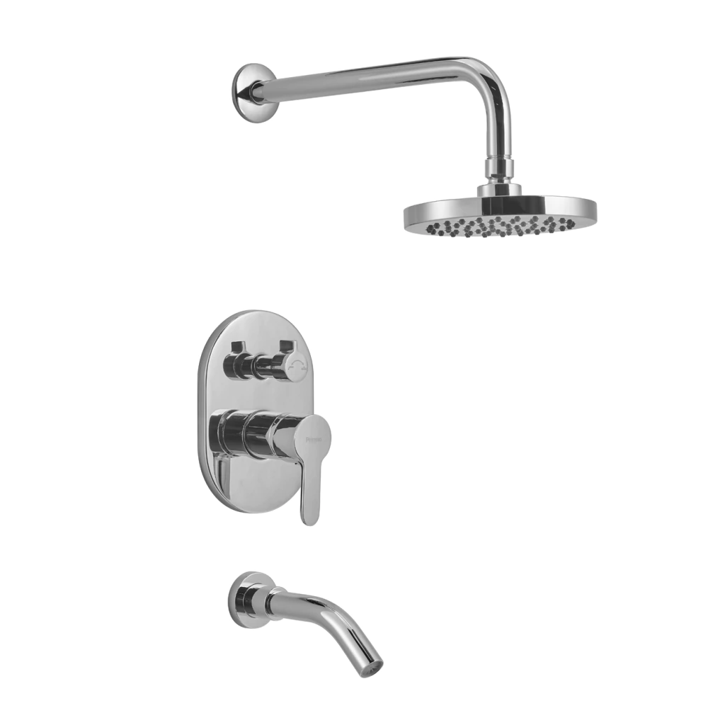 [101004] Juego Ducha con Transferencia Peirano Beat Nickel Cierre Ceramico 80-201NI