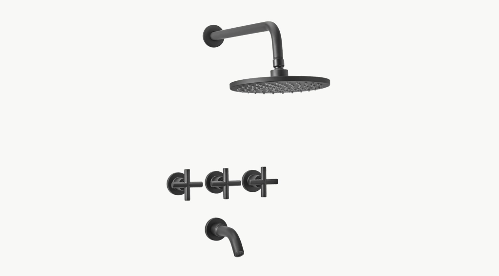 JUEGO DUCHA EMB C/TR. PEIRANO C.CER.BLACK VELVET PLUS 80-190