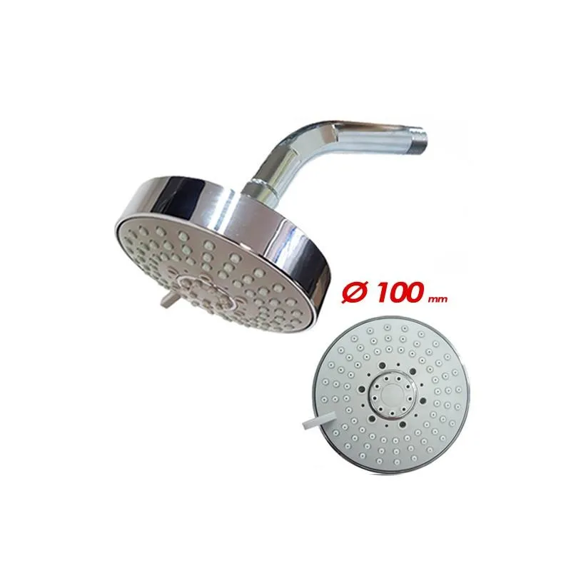 [4245] DUCHA C/BRAZO CR MOZART BLISTER DIAM 4" 7091