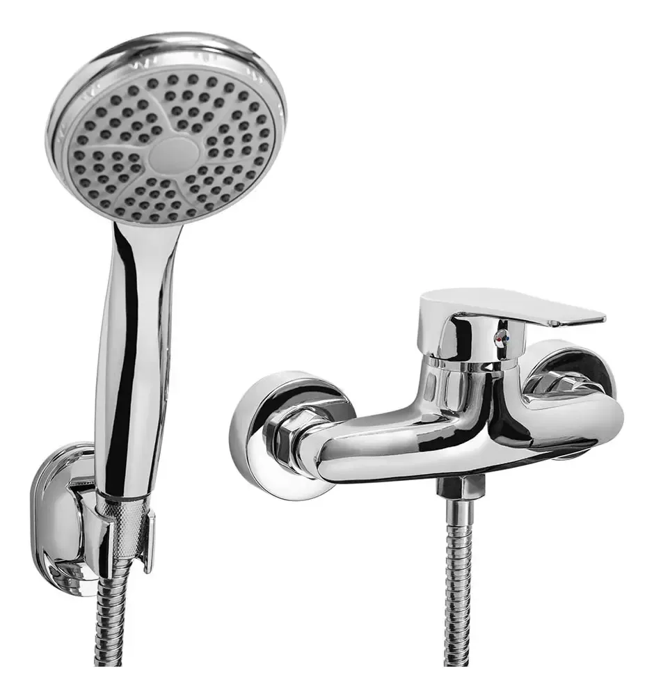 [4157] DUCHA MONOCOM MOZART UTAH S/TR C/SOP Y FLEXIBLE 9890