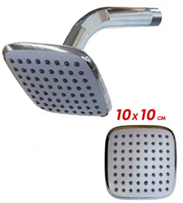 [4249] DUCHA MOZART CUADR PTA REDOND GRIS C/BRAZO-ROCETA 2225