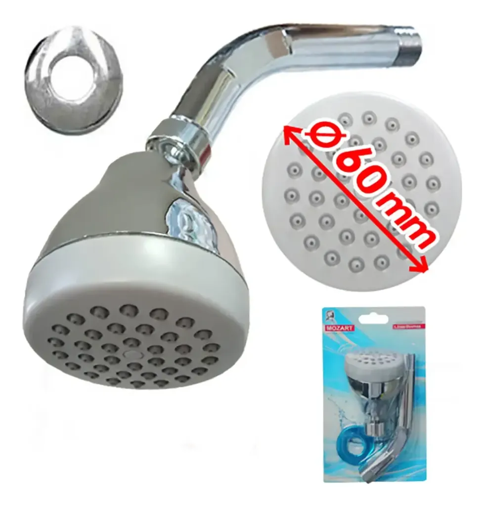 [4254] DUCHA MOZART PLASTICA EN BLISTER DIAM 6CM 7007
