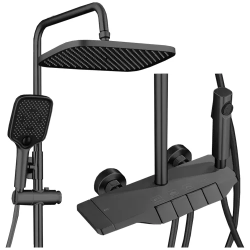 [4225] SET DUCHA MOZART PIANO NEGRO 6925