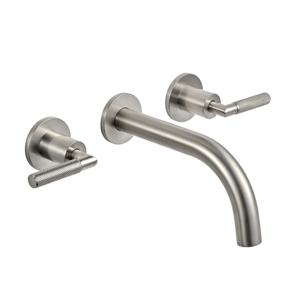 [100999] Juego Lavatorio Pared Peirano Beat Nickel Cierre Ceramico 62-201NI