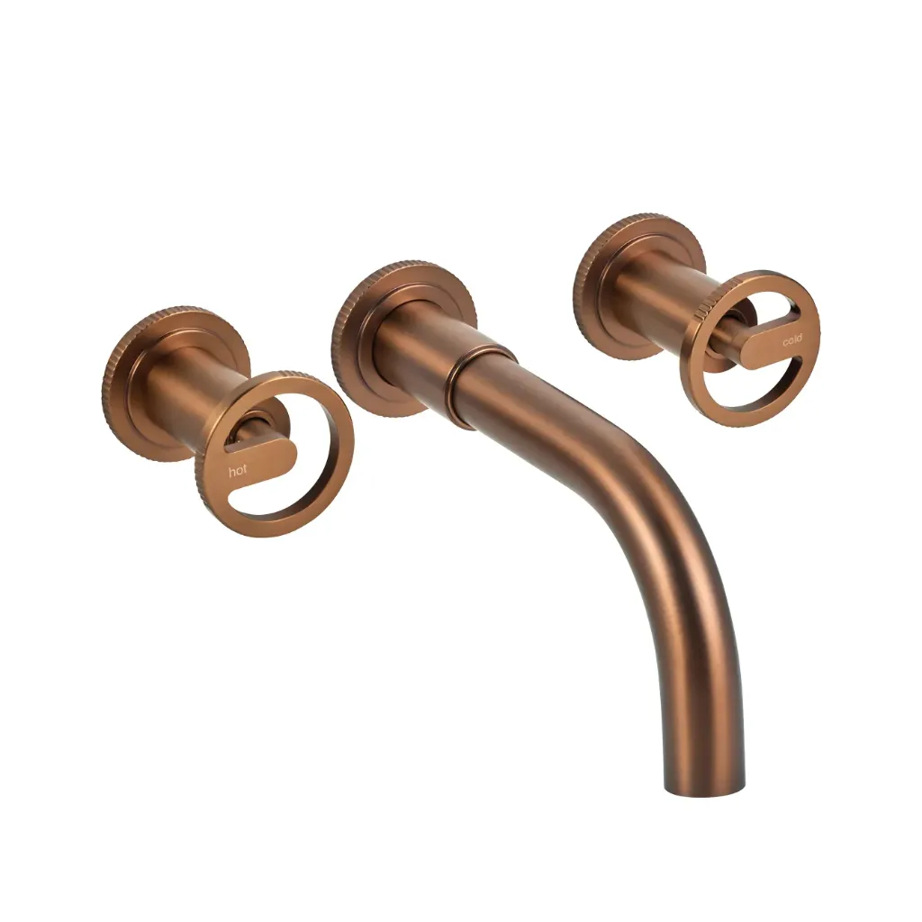 [100997] Juego Lavatorio Pared Peirano Pulse Dark Gold Cierre Ceramico  62-175DG