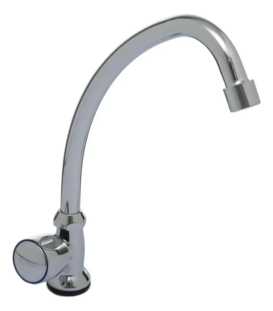 [4128] CANILLA MOZART 1 AGUA MES.PICO J METAL CABEZAL BCE 9020