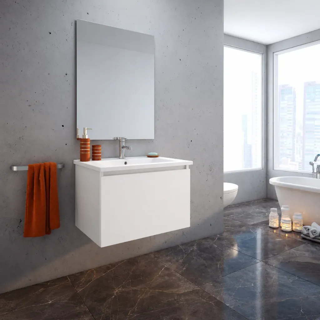 VANITORY COLGANTE SCHNEIDER CITY PVC 100 CM. BLANCO