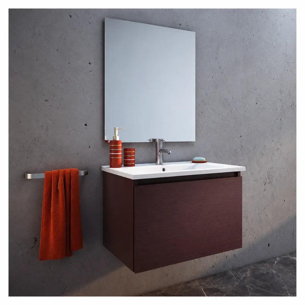 VANITORY COLGANTE SCHNEIDER CITY PVC 80 CM. WENGUE