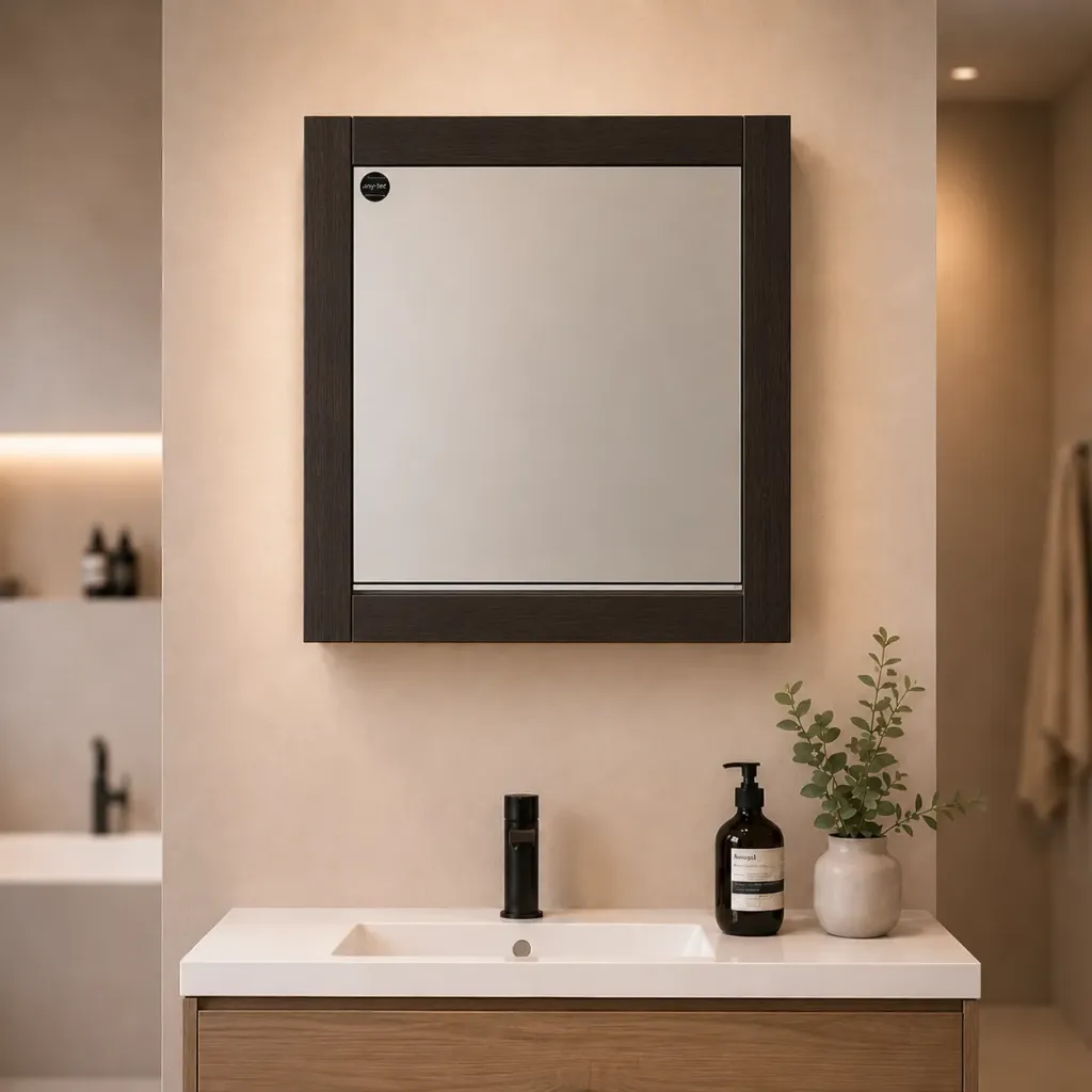 [99189] ESPEJO DEL VAL ENMARCADO 50 X 60 WENGUE