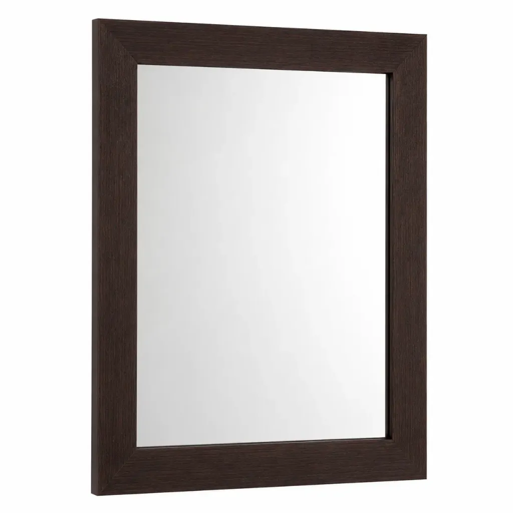 [3486] ESPEJO DEL VAL ENMARCADO 60 X 70 WENGUE