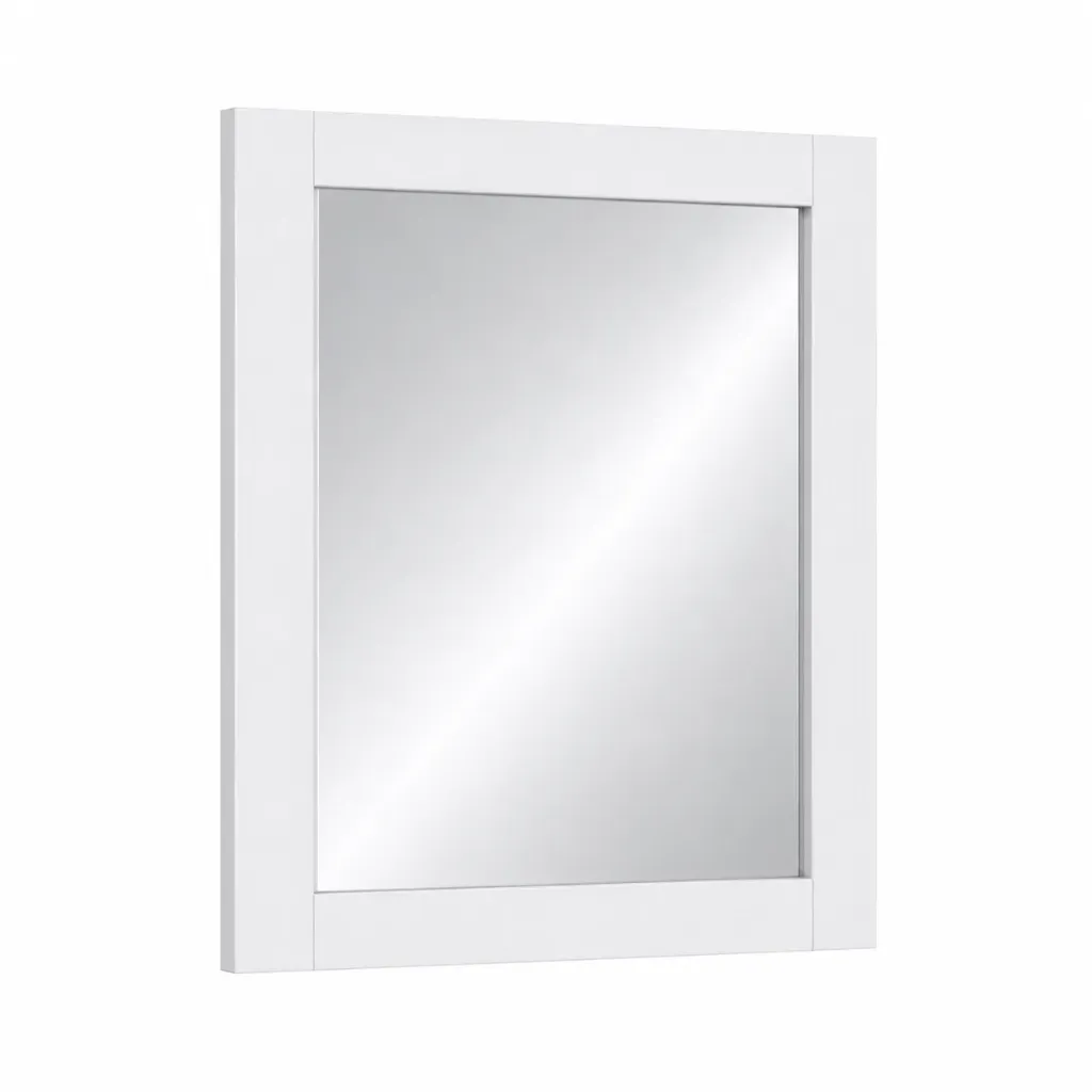 [62802] ESPEJO SCHNEIDER MARCO 80 CM. BLANCO TEXTURADO
