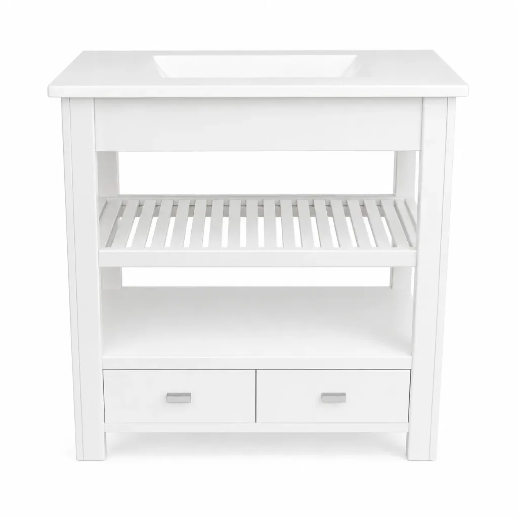 VANITORY DEL VAL MOD.7000 2 CAJ. 80 X 40 BLANCO