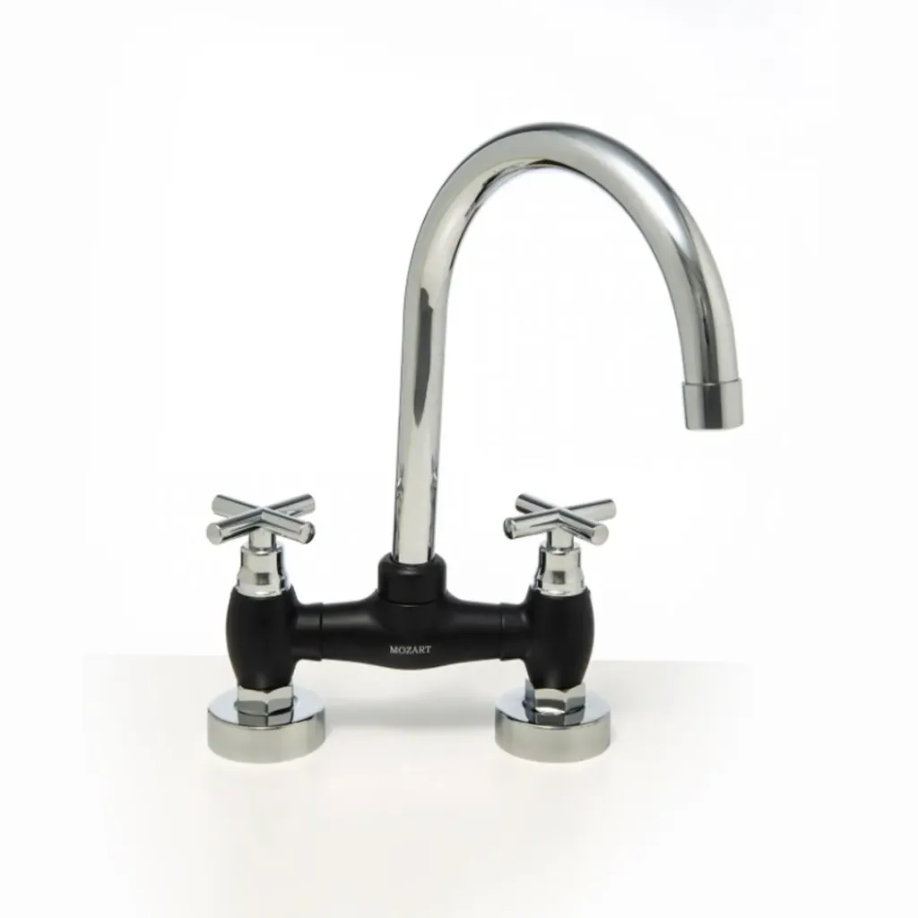 [4141] MEZCLADORA MOZART ABS PEKIN NEGRA MESADA VOL.CRUZ 7273