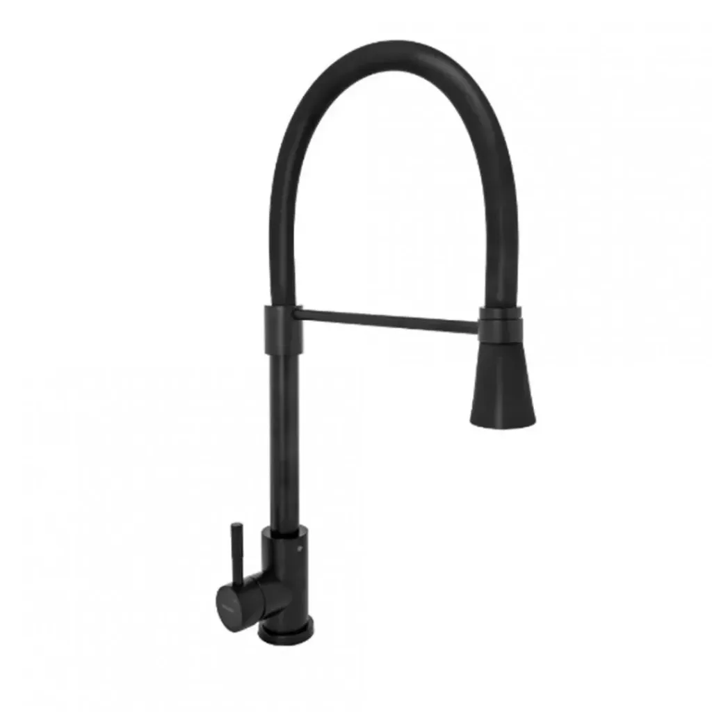 [4162] MONOCOM MOZART DALLAS NEGRA C/PUENTE P/ROCIADOR FLEX 7082