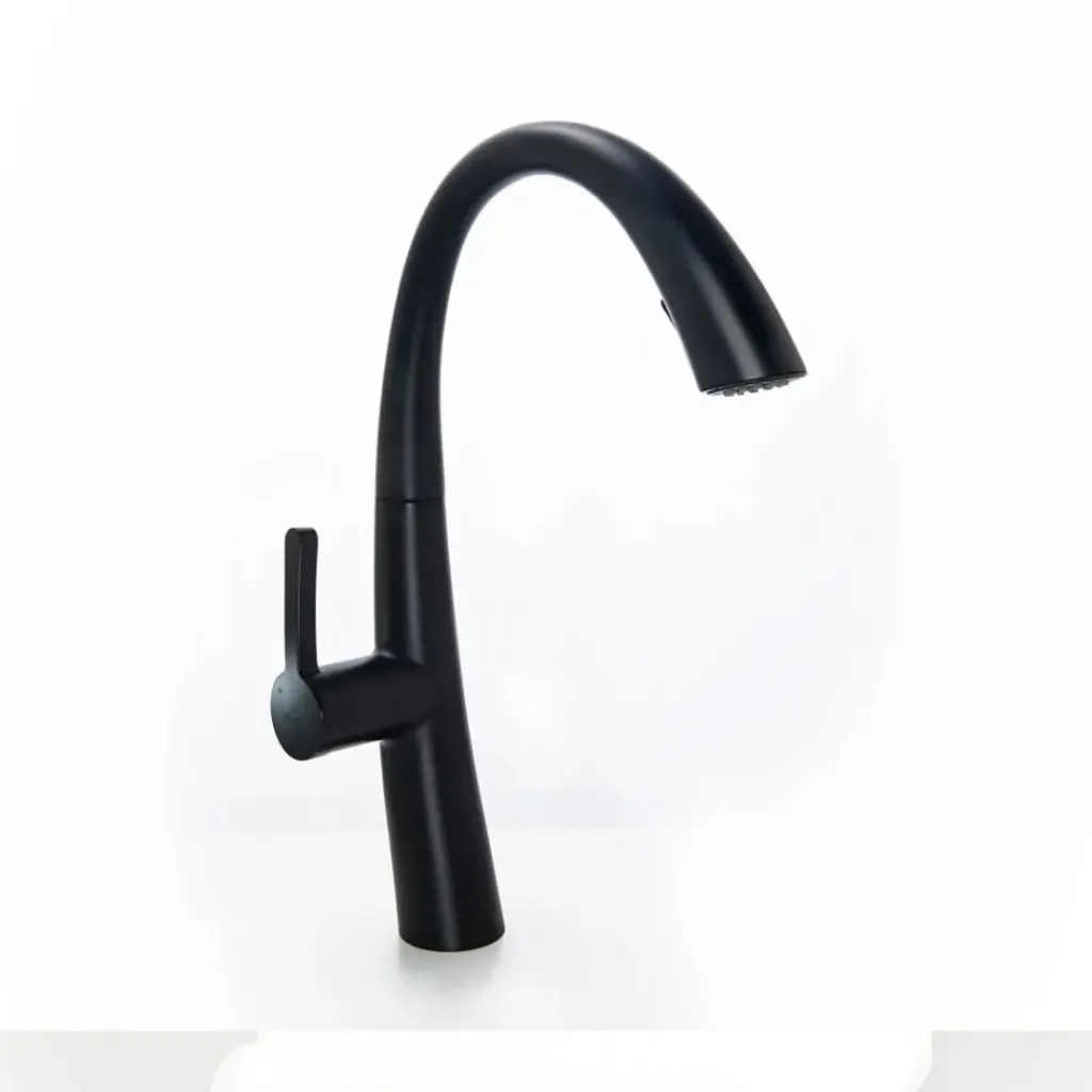 [4185] MONOCOM.COCINA MOZART PARIS NEGRO ROCIADOR EXT 7076