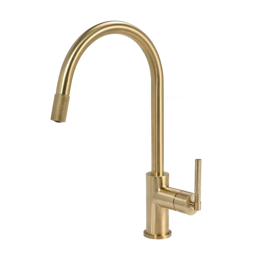 Juego Cocina Monocomando Mesada Peirano Fabric Gold 20-100G