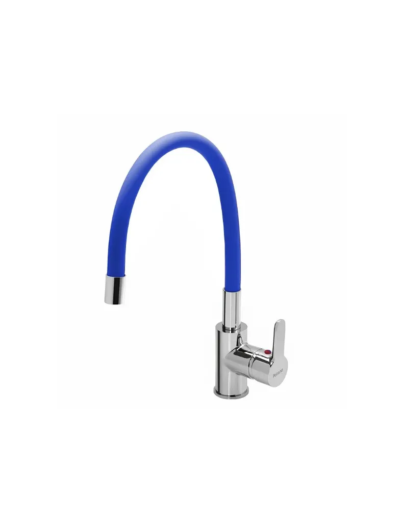 Juego De Cocina Mesada Monocomando Colors Azul Peirano 20-170