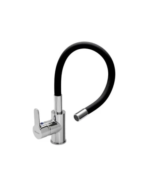 [100175] Juego de Cocina Mesada Monocomando Colors Negro Peirano 20-172