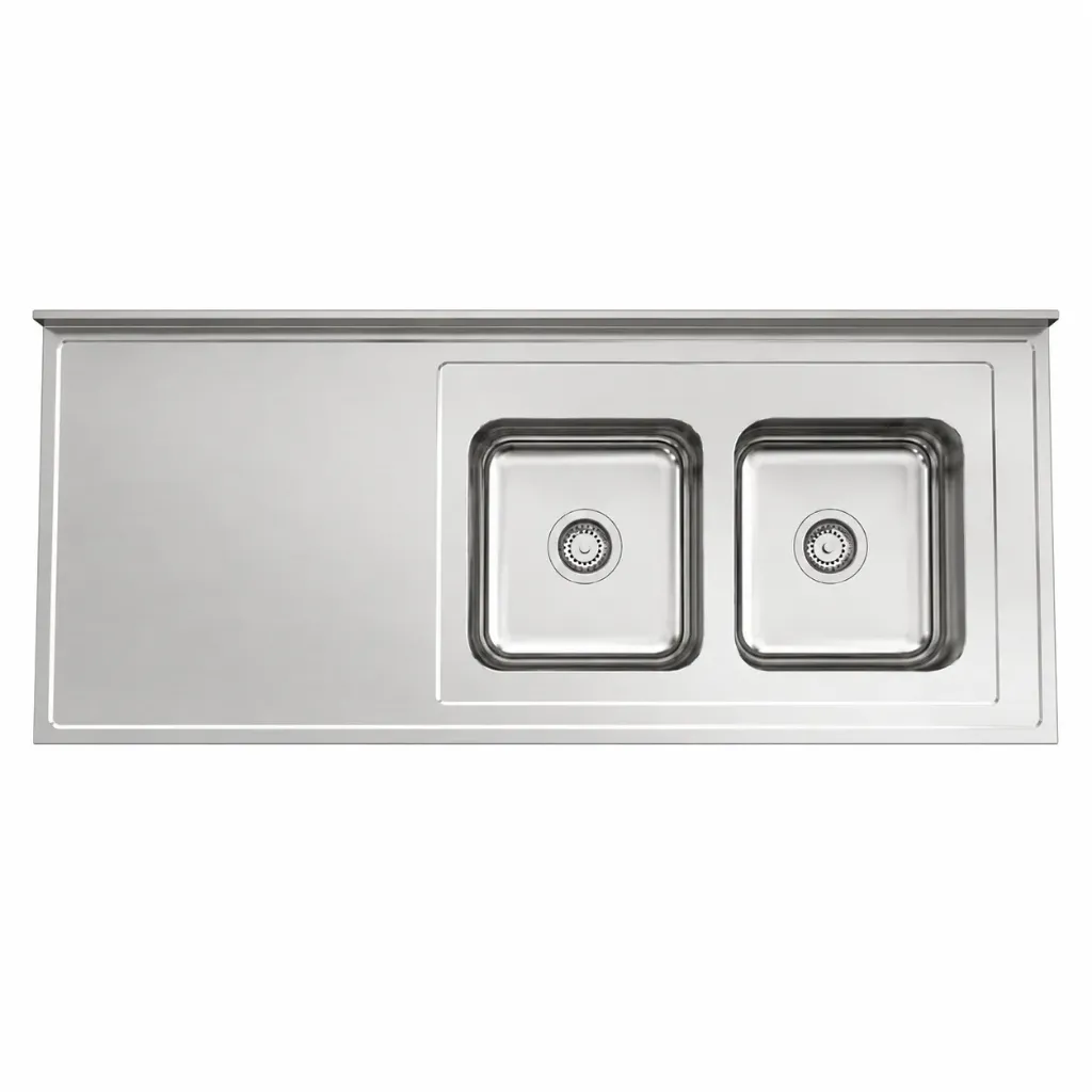 MESADA AC.INOX.P/ DOBLE C/R JOHNSON  120 X 062 DER AC304