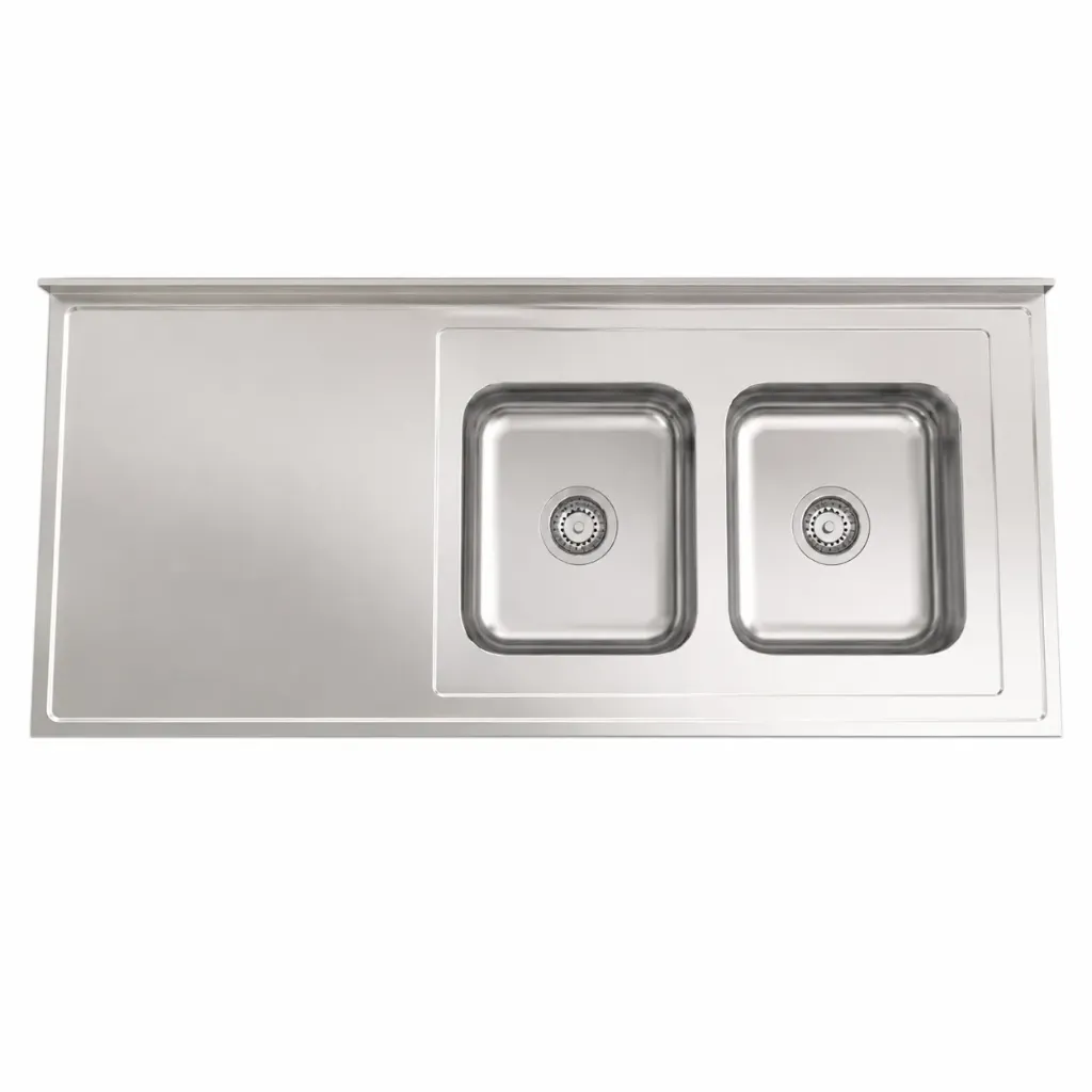 MESADA AC.INOX.P/ DOBLE C/R JOHNSON  140 X 062 DER AC304
