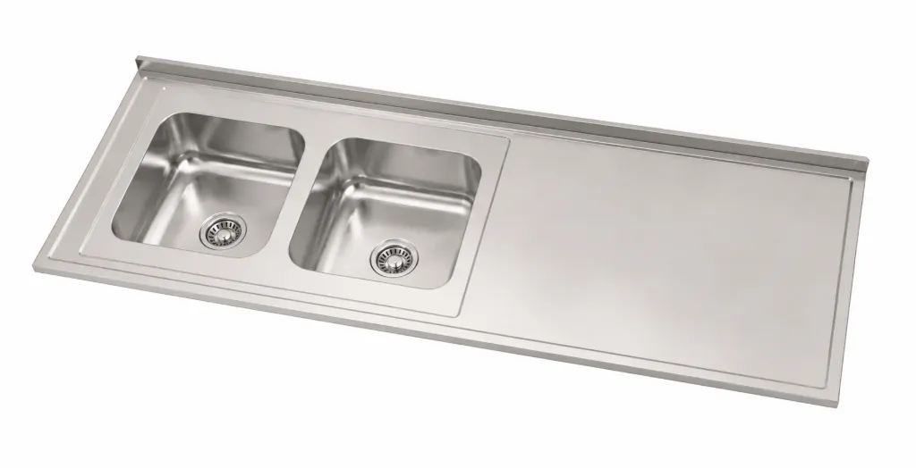 MESADA AC.INOX.P/ DOBLE C/R JOHNSON  160 X 062 IZQ AC304