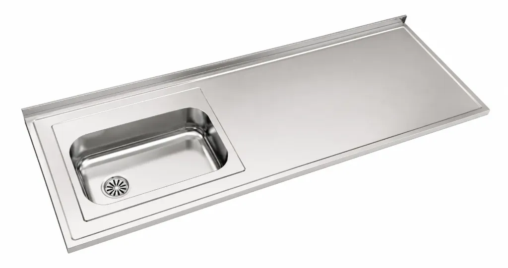 MESADA AC.INOX.P/ SIMPLE C/R JOHNSON  160 X 062 IZQ AC304
