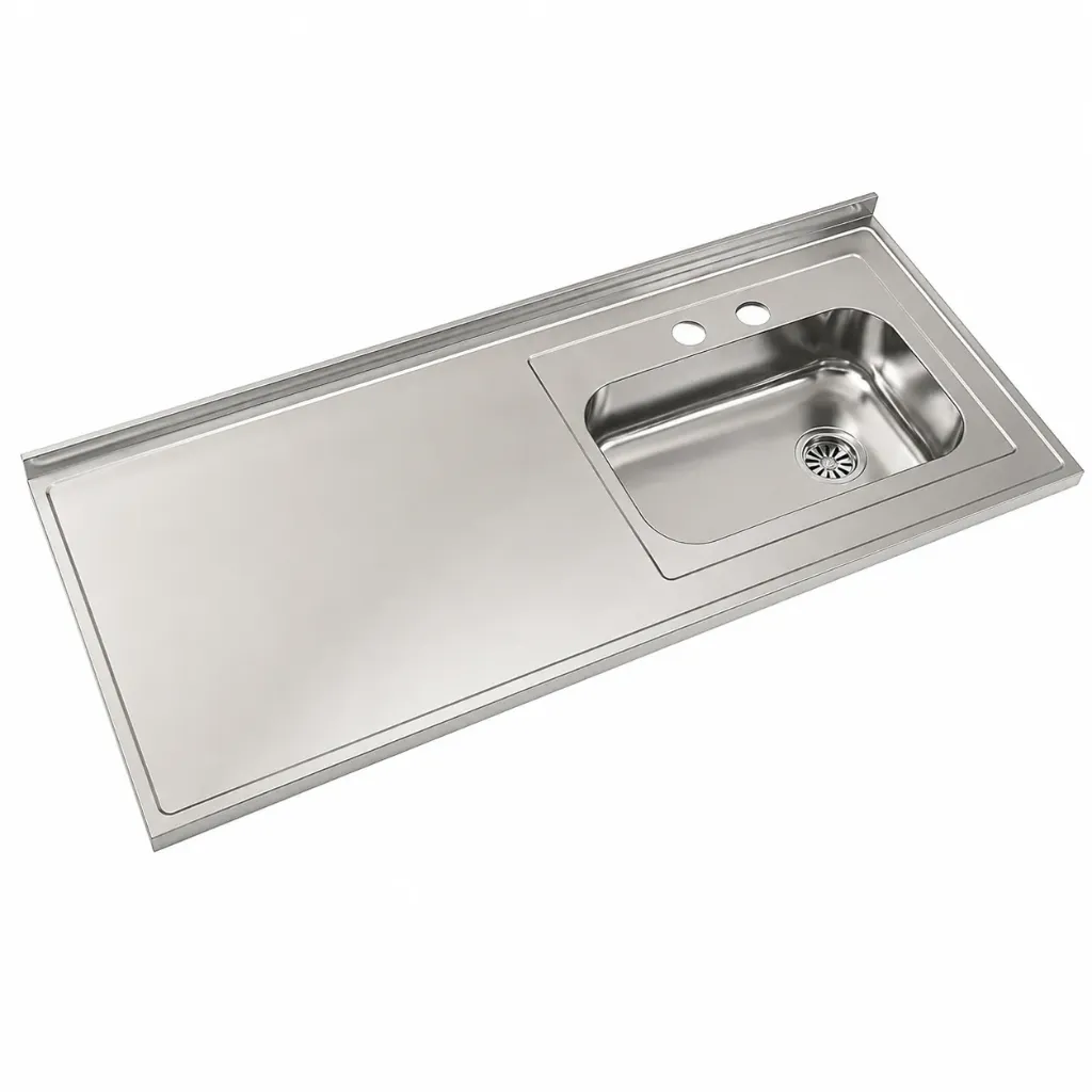 MESADA AC.INOX.P/ SIMPLE C/R JOHNSON  140 X 062 DER AC304