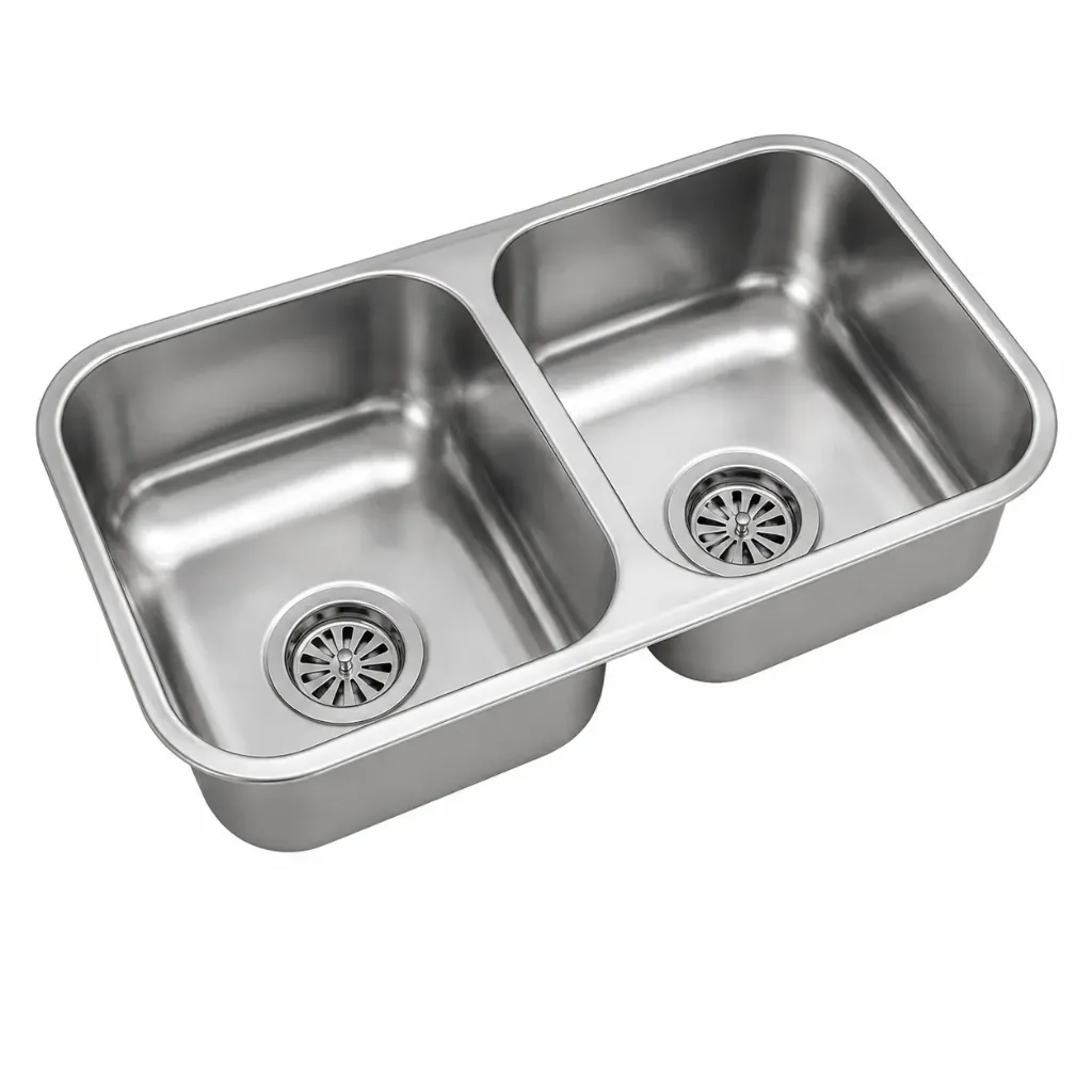 PILETA AC. INOX. JOHNSON C28 59,8X34X15 DOBLE