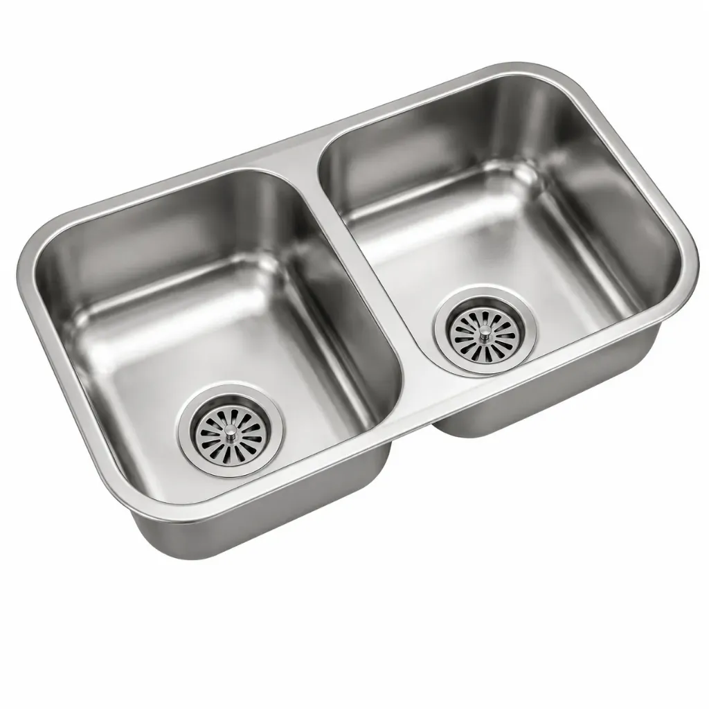 PILETA AC. INOX. JOHNSON CC28 DOBLE 59X34X13 SOP AMERI