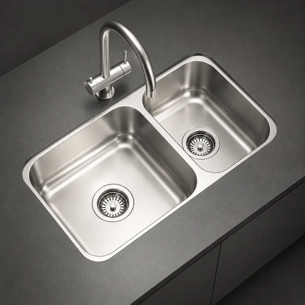 PILETA AC. INOX. JOHNSON R37 63 X 34 DOBLE