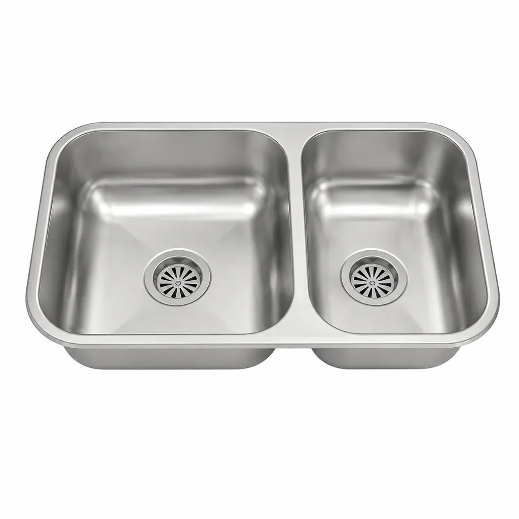 PILETA AC. INOX. JOHNSON RR63 DOBLE 63 X 37 SOP AMERI