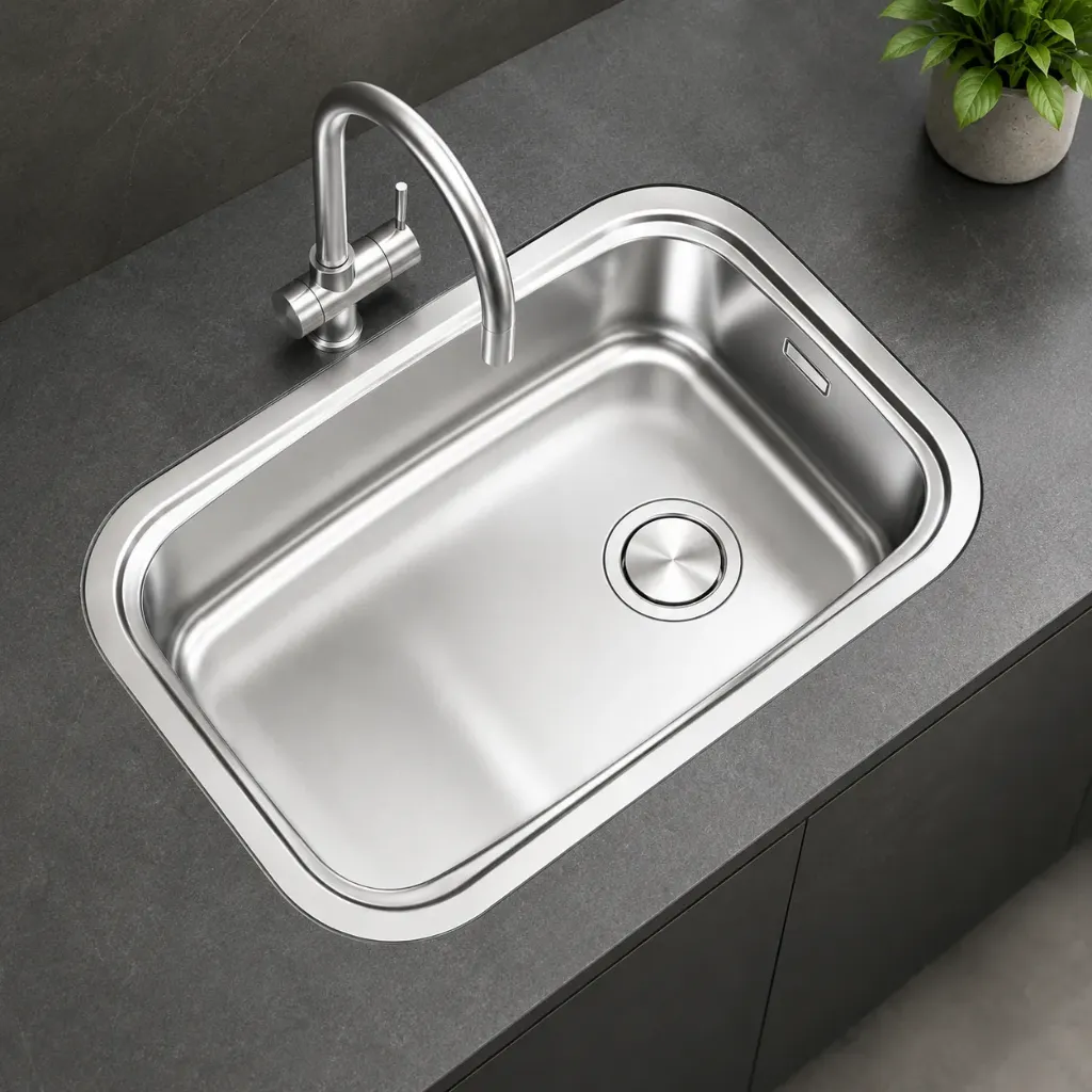 PILETA AC. INOX. JOHNSON E60 60X37X20 SIMPLE