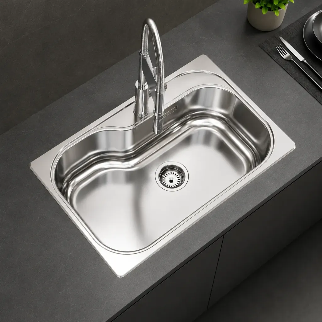 PILETA AC. INOX. JOHNSON LUXOR SI71 STA 71X48,2X21 SATINADA