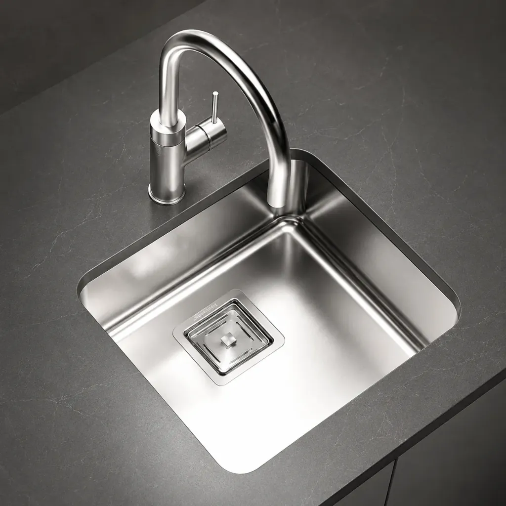PILETA AC. INOX. JOHNSON Q 37 37X34X17,5