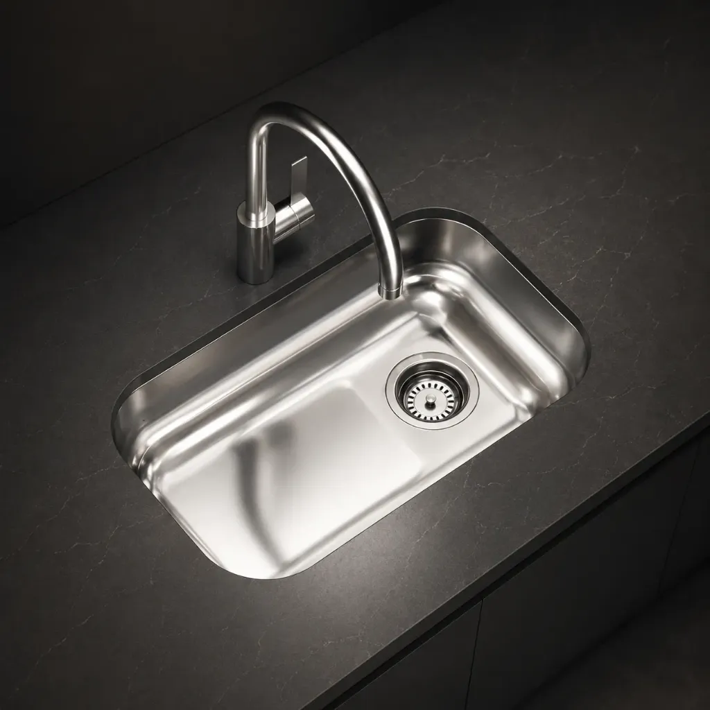 PILETA AC. INOX. JOHNSON ZZ52B 52X32X13 SOPAPA STD