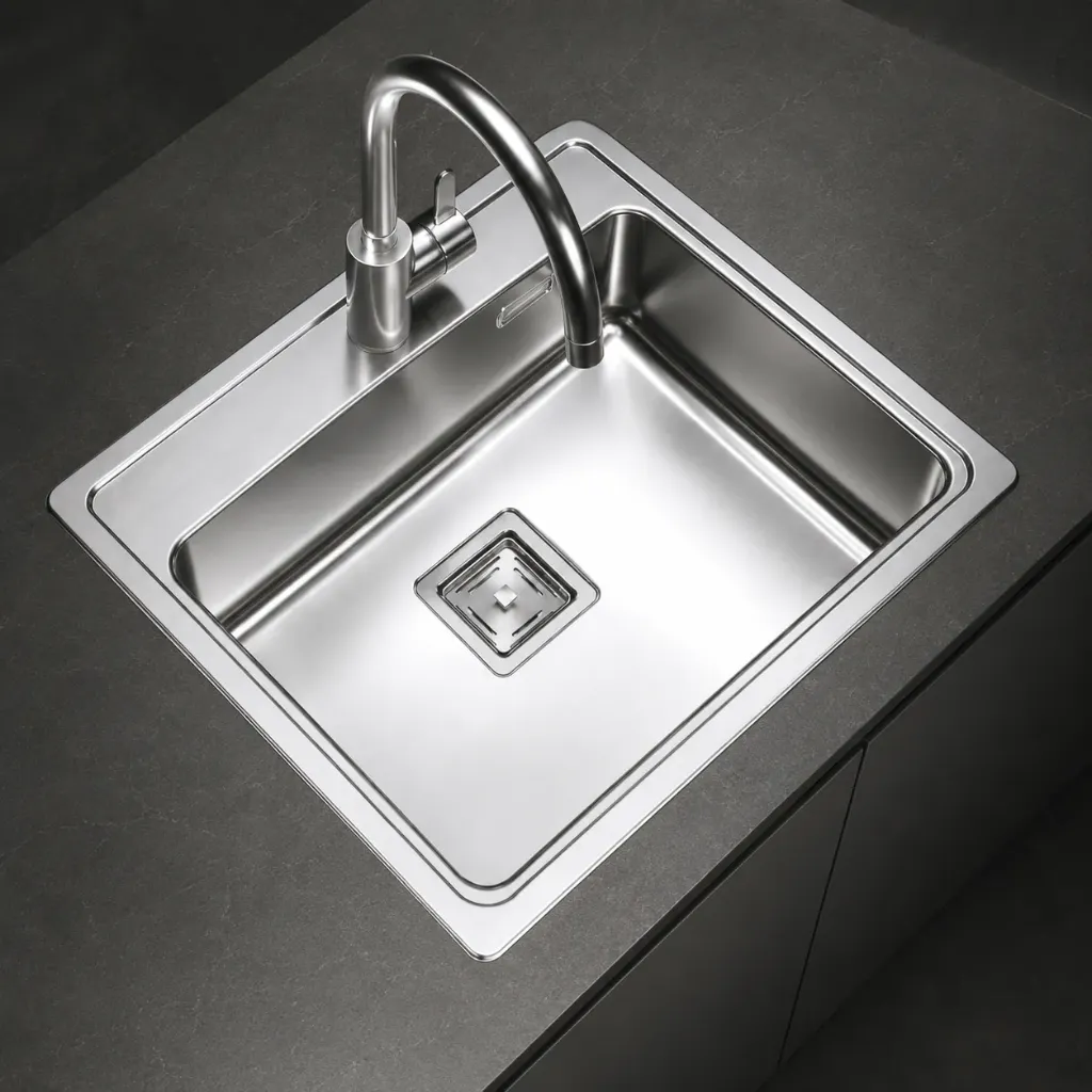 PILETA AC. INOX. JOHNSON QUADRA MINI Q55A 55,5X48,9X19