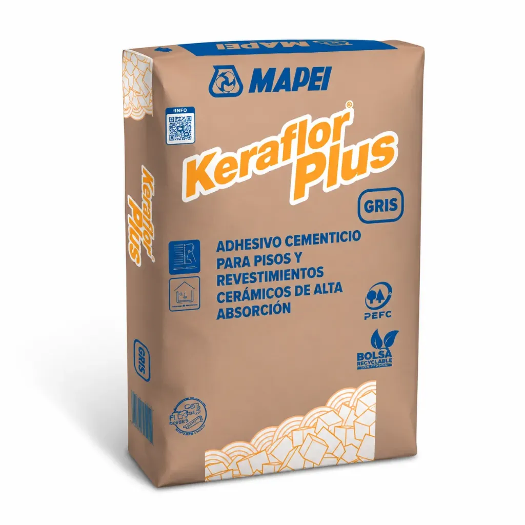 PEGAMENTO MAPEI KERAFLOR PLUS X 25 KGS. GRIS 7 D