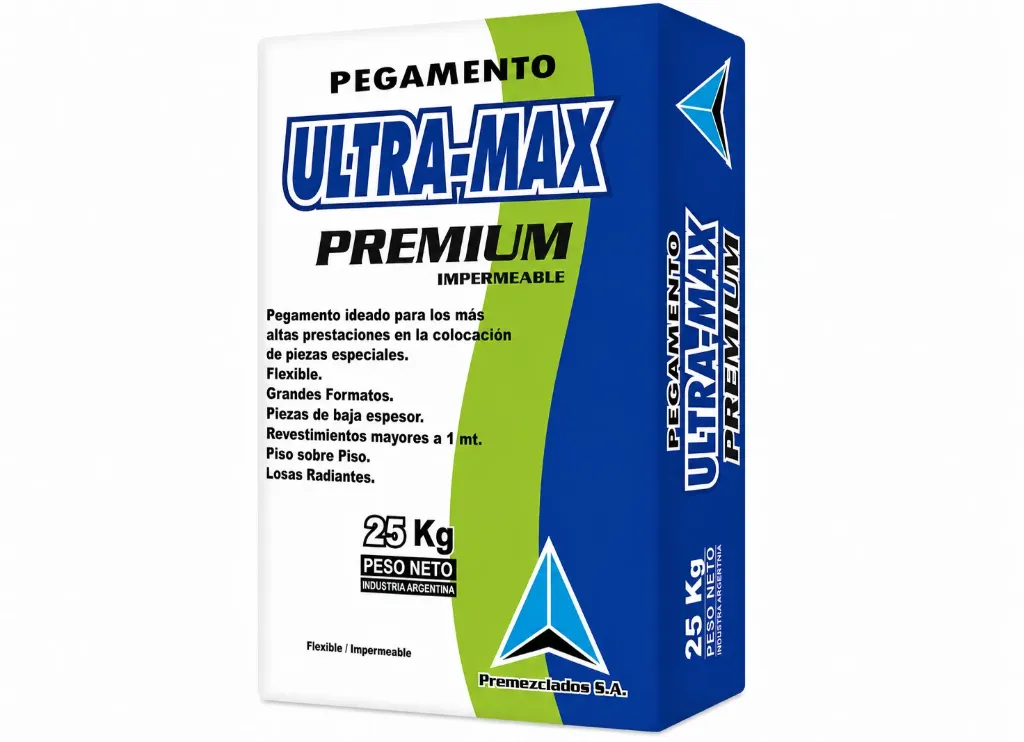 [1553] Pegamento para Porcelanatos Grandes Piezas Ultra Max Premium x 25 Kg