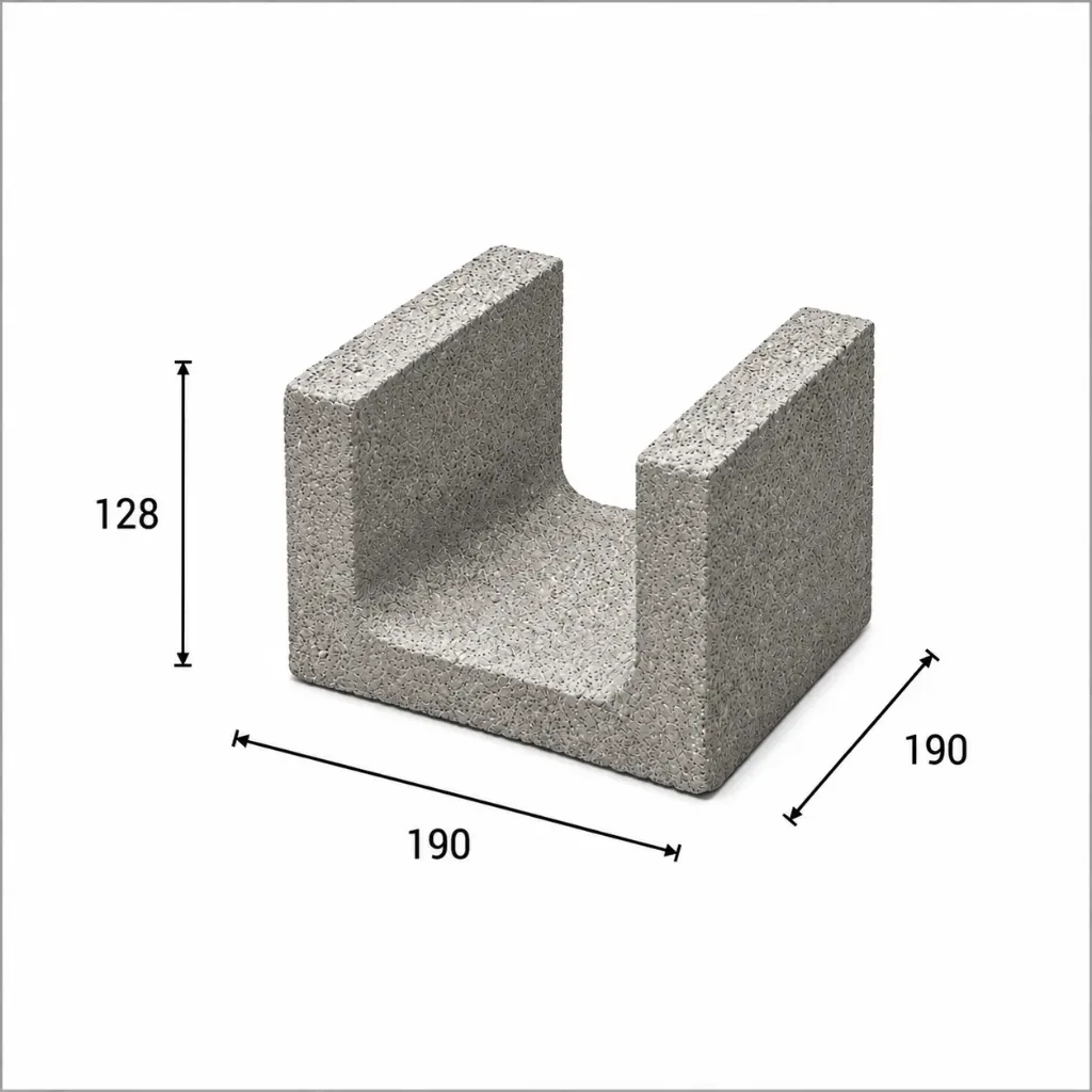 BLOQUE MILAN E13 128 X 190 X 190 (160)