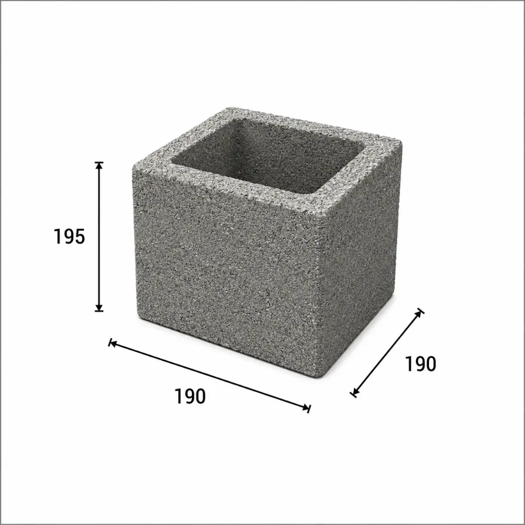 BLOQUE MILAN P20 M SPT 195 X 190 X 190 (150)