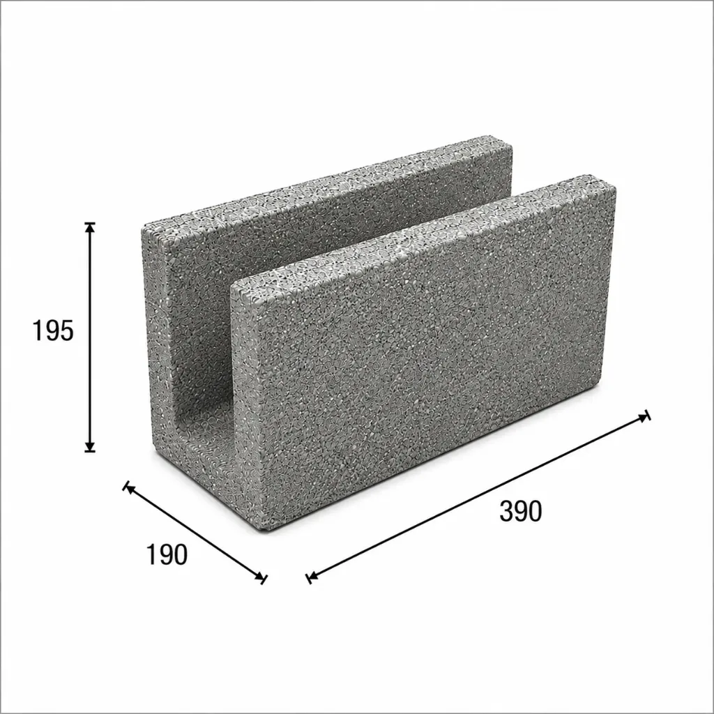 BLOQUE MILAN P20 SPT ENCAD. 195 X 390 X 190 (84)
